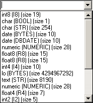 postgre column types
