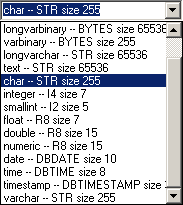 sqlite column types